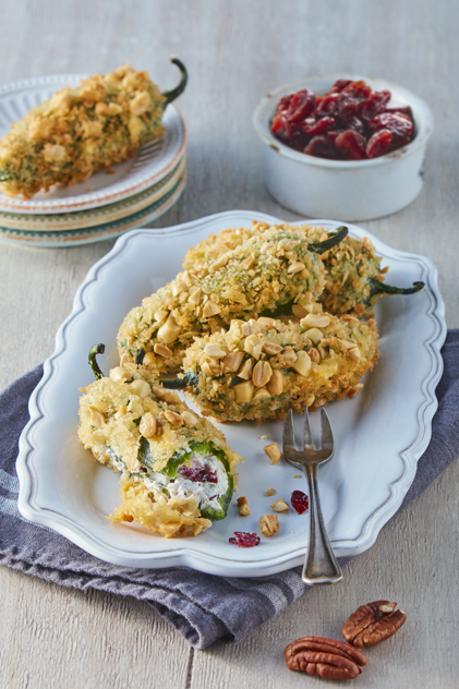 Jalapeños Rellenos De Requesón Y Arándano