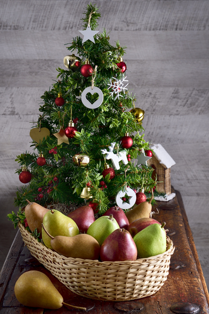 ¡Cesta Navideña, Una Linda Decoración Para Tu Mesa De Navidad!